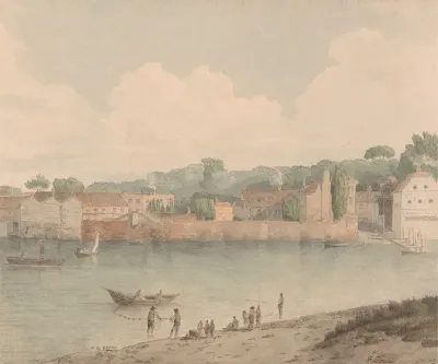 Vauxhall Stairs From Millbank July 5 1797