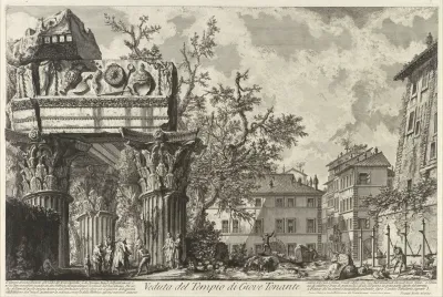 Veduta With The Temple Of Jove