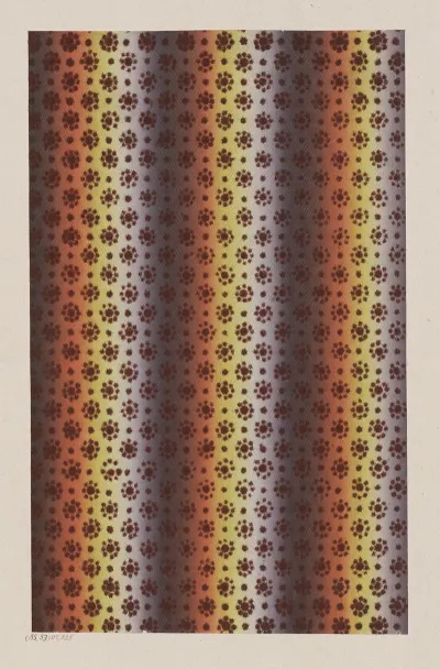 Velourpapier In Englischer Art Beflocktes Muster