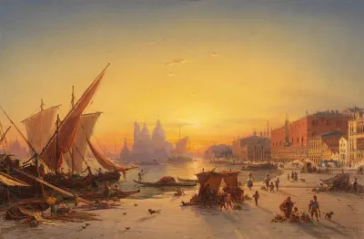 Venedig Im Abendlicht