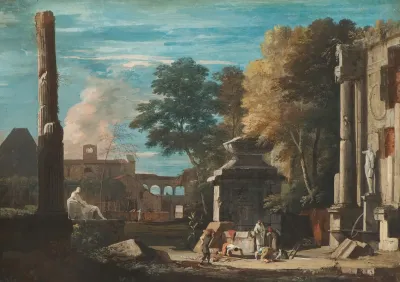 Venetian Capriccio With A Body Being Exhumed And A Franciscan Monk In Attendance 2