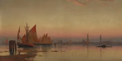 Venetian Coastline At Sunset