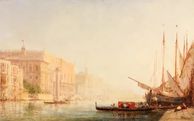 Venice A Canal Scene