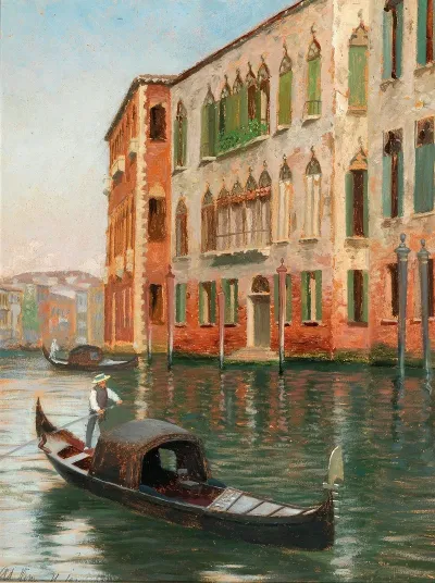 Venice A Scene On A Canal 2
