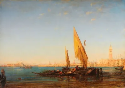 Venice A Scene With Boats