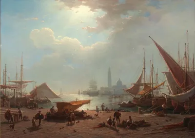 Venice A View Of San Giorgio Maggiore From The Piazzetta