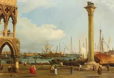 Venice A View Of The Bacino Di San Marco From The Piazzetta