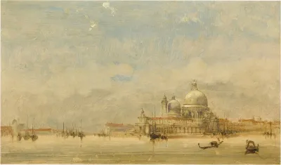 Venice A View Of The Basilica Of Santa Maria Della Salute