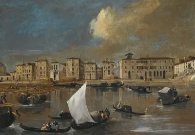 Venice A View Of The Fondamenta Nuove And The Ospedale Dei Mendicanti From The Island Of San Michele