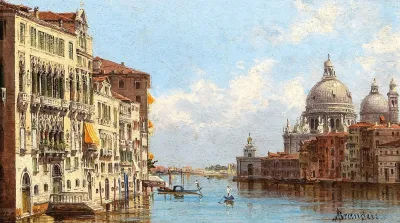 Venice A View Of The Grand Canal From Santa Maria Della Salute
