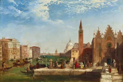 Venice A View Of The Grand Canal
