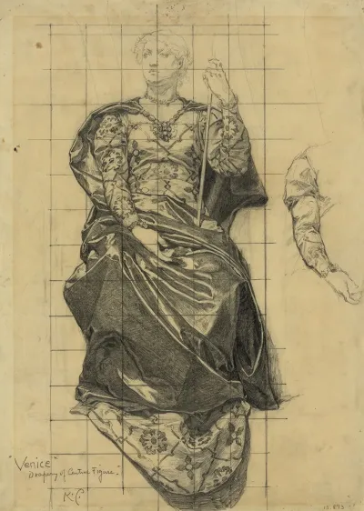 Venice Drapery Of Central Figure