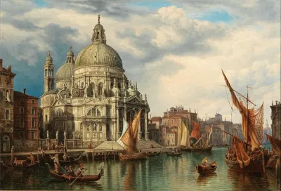 Venice Grand Canal With Santa Maria Della Salute