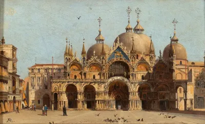 Venice La Facciata Della Basilica S Marco