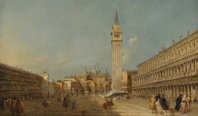 Venice Piazza San Marco With The Basilica And The Campanile