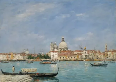 Venice Santa Maria Della Salute From San Giorgio