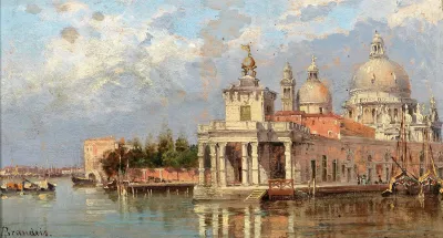Venice Santa Maria Della Salute With Old Dogana