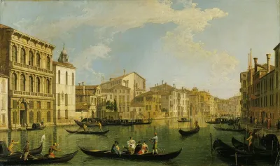 Venice The Grand Canal From The Palazzo Flangini To San Marcuola