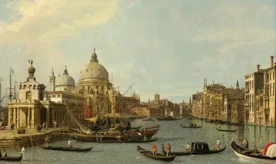 Venice The Mouth Of The Grand Canal From The East