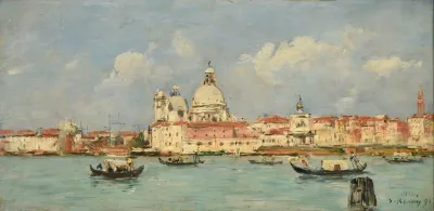 Venise La Douane Et Notre Dame De La Salute