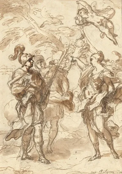 Venus As A Huntress Appearing To Aeneas And Achates