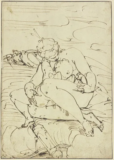 Venus Caressing Cupid 2