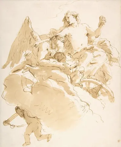 Venus Entrusting An Infant To Time