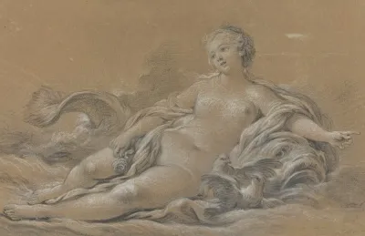 Venus Reclining On A Dolphin