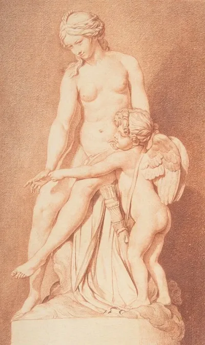Venus Teaching Cupid To Use His Bow