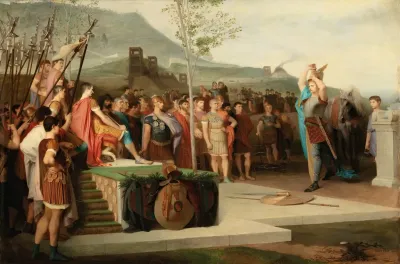Vercingetorix Throws Down His Arms At The Feet Of Julius Caesar
