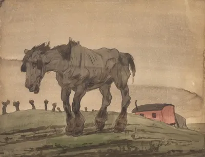Verlatenheid Het Oude Paard