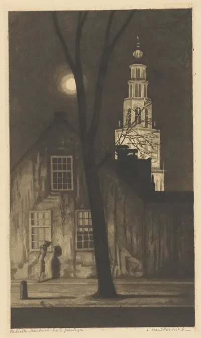 Verlichte Martinitoren Te Groningen