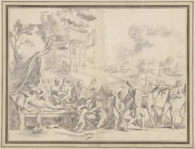 Vermahlung Des Bacchus Und Der Schlafenden Ariadne