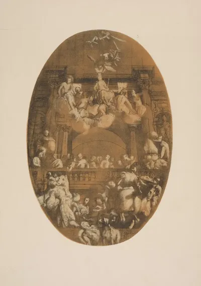 Veronese Study For Allegorical Picture Of Venice Crowned By Fame