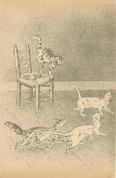 Verso De La Couverture De Lalbum Des Chats Par Steinlen