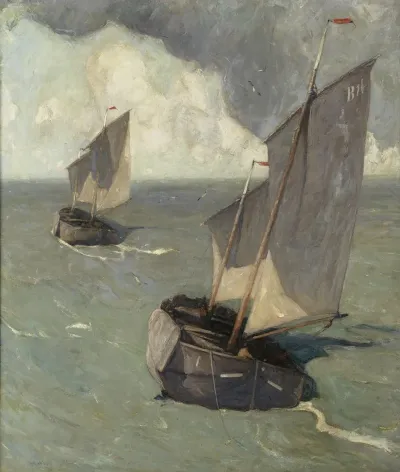 Vertrek Voor De Visvangst Blankenberge