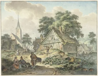 Vervallen Woning En Dorpskerk