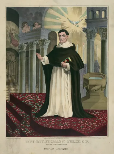 Very Rev Thomas N Burke O P The Great Patriot Dominican Santo Tomas