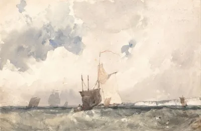 Vessels In A Choppy Sea