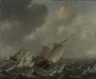 Vessels On A Choppy Sea