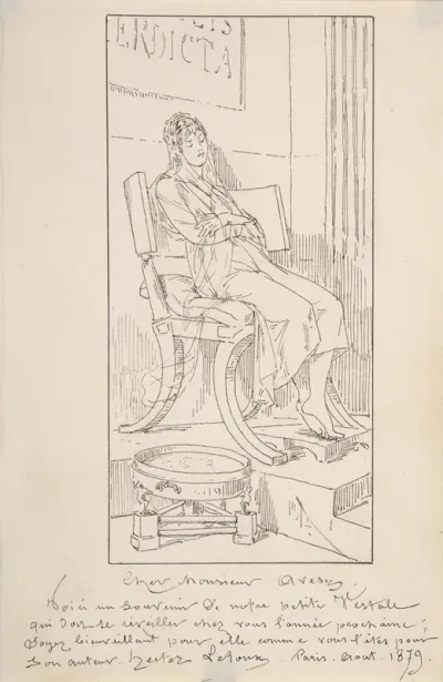 Vestal Maiden Asleep In A Chair