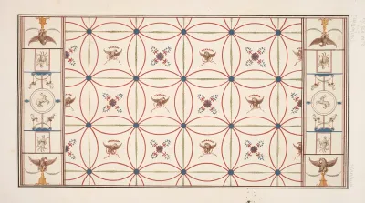 Vestigia Delle Terme Di Tito Ornamentation Of The Vault In Hall No 20