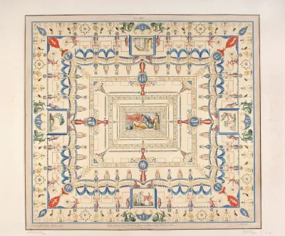 Vestigia Delle Terme Di Tito Ornamentation Of Vault Called In Fondo Bianco In Room 26