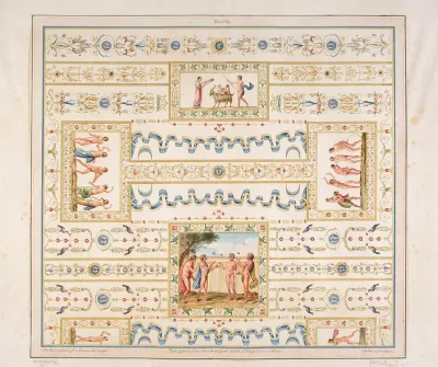 Vestigia Delle Terme Di Tito Ornamentation Of Vault Called In Fondo Turchino In Room 11