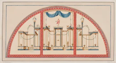 Vestigia Delle Terme Di Tito Sordino Ornamentation In Room 24