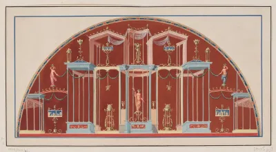Vestigia Delle Terme Di Tito Sordino Ornamentation In Room 29