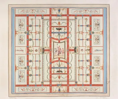Vestigia Delle Terme Di Tito Vault Ornamentation In Room 12