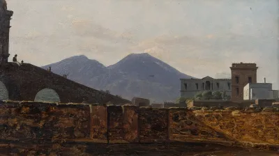 Vesuvius Seen From St January Bridge Naples