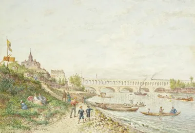 Viaduc Du Point Du Jour Pris Hors La Porte De Billancourt