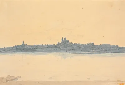Viborg Seen From Asmild Klosterhave Near Sonderso